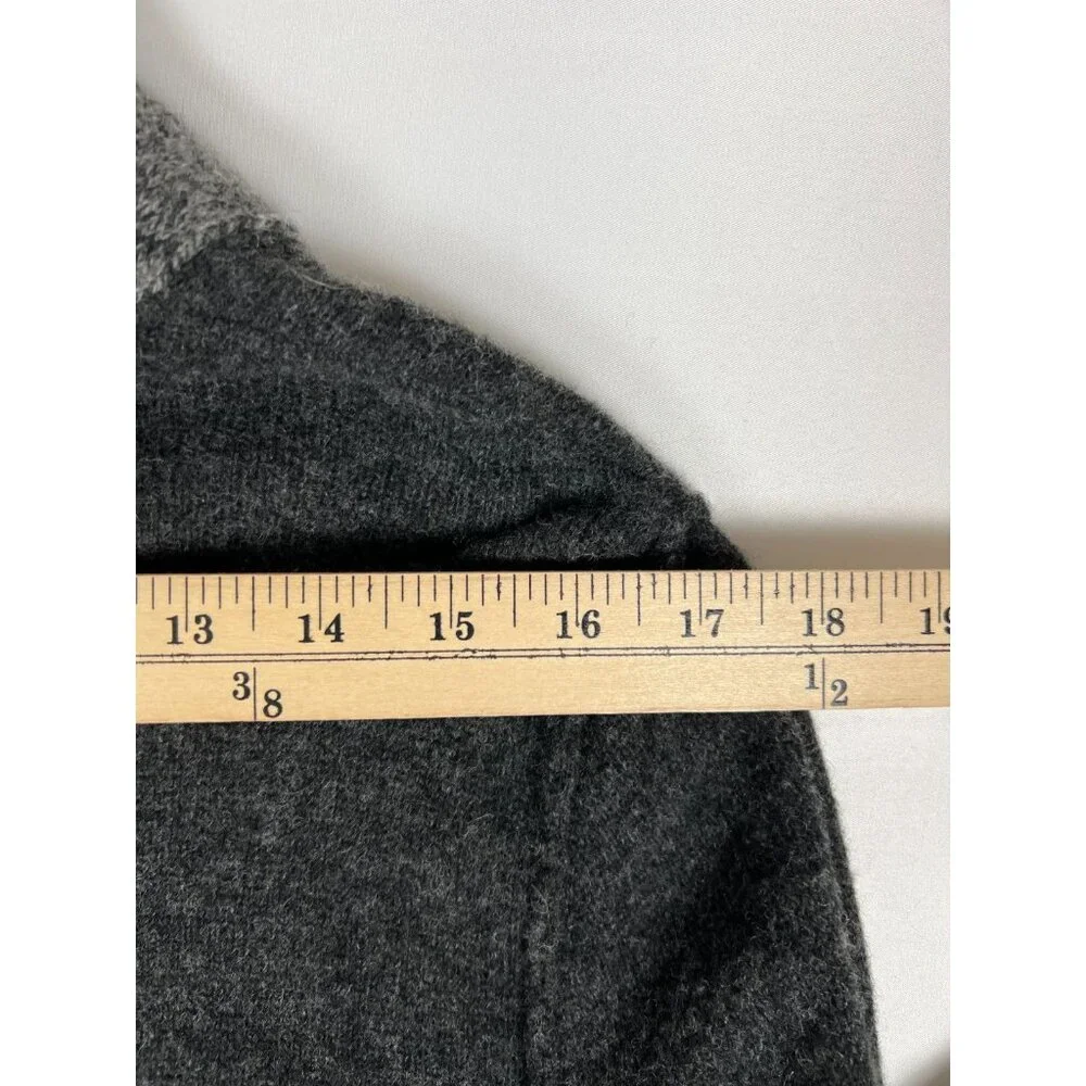 J. Crew Men M Brown 100% Premium Lambswool Shawl Neck Knit Sweater - Picture 5 of 8